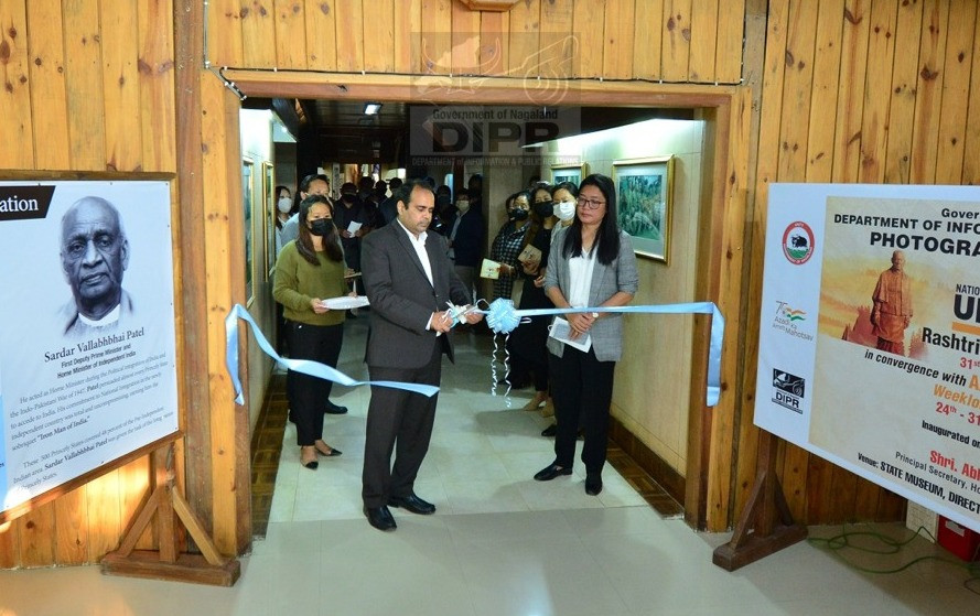 Principal Secretary, Home, Abhijit Sinha inaugurating the exhibition. (DIPR Photo)